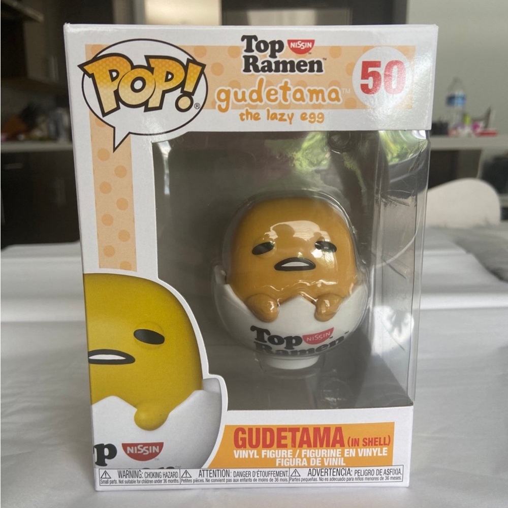 Funko POP! Sanrio : Gudetama - Gudetama in Shell #50 Lazy Egg Top Ramen Nissin